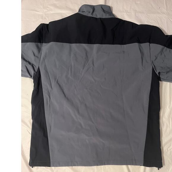 Reebok Soft Shell Bonded To Micro Fleece Wind Rain Resistant - XL - Gray/Black - Picture 4 of 14